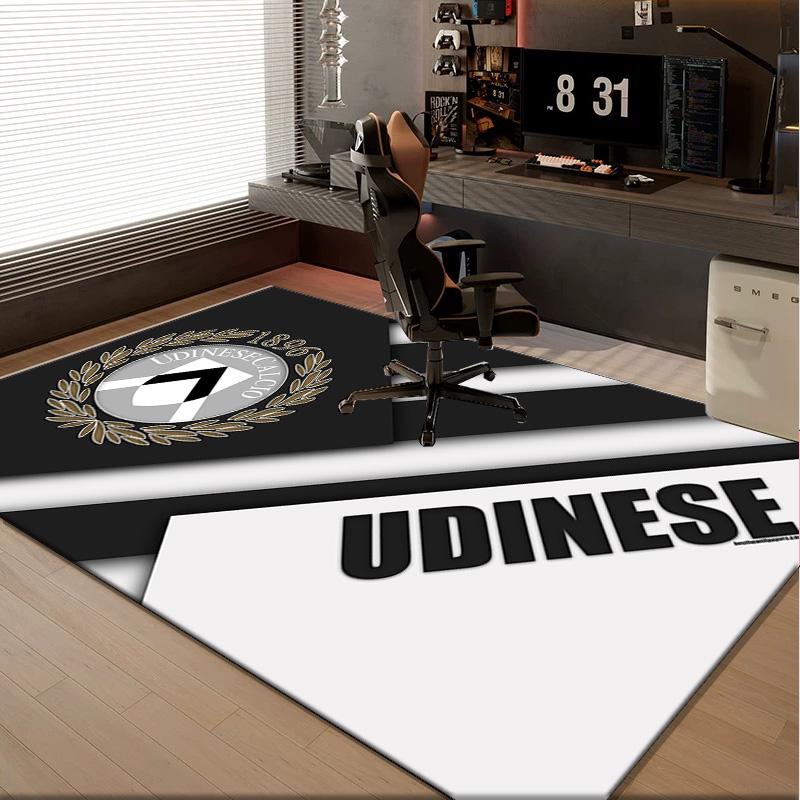 1PC Rug Udinese-Calcio Crest Design Carpet, Chair Rug,Area Rug for Office Bedroom Living Rooms Bedroom, Doormat Decor Christmas Fan Gifts