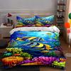 Colorful Underwater Scene. Bedding Duvet Cover Sets Duvet Covers Pillowcases Gifts (1 * Duvet Cover 2 * Pillowcases, Without Duvet Insert)