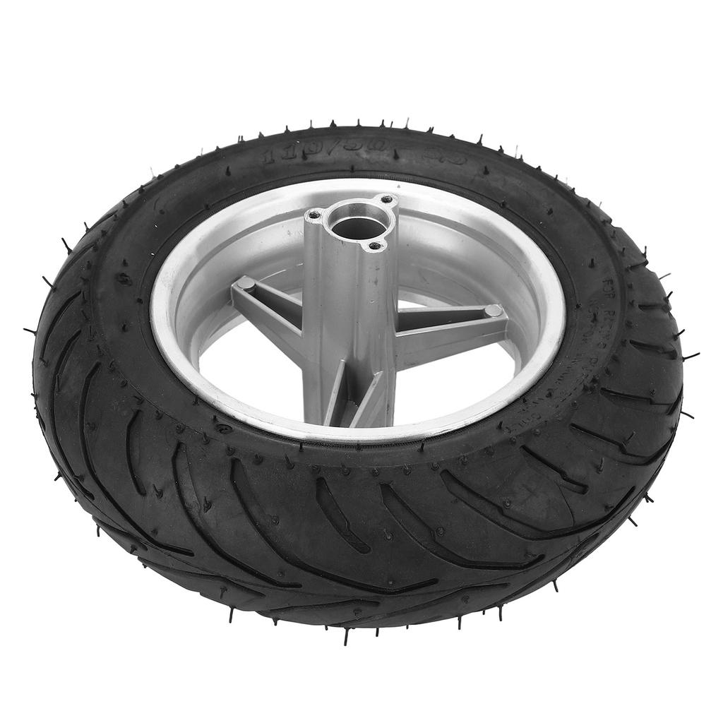 Electric Scooter Rear Tire Rubber Inflation Scooter Tire with Aluminum Alloy Wheel Hub 110 50 6.5 Replacement