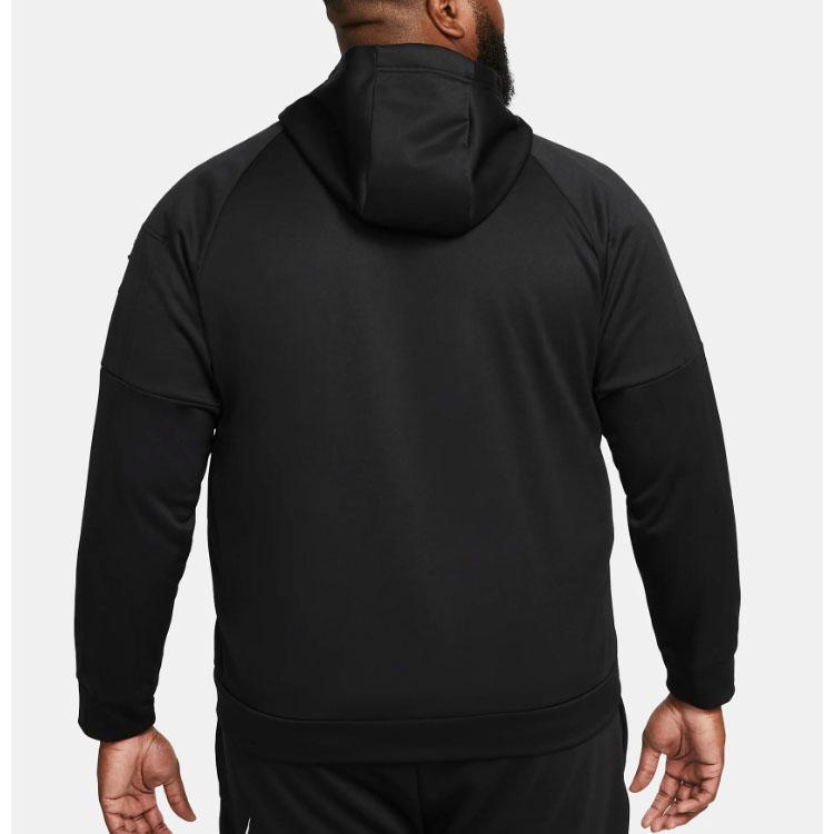 Nike Sweatshirts Men's Black Hooded Moderate Cardigan DQ4830-010