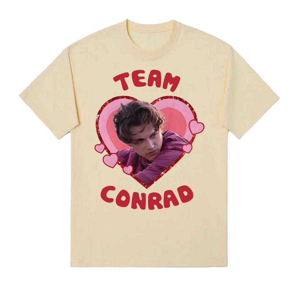 Team Conrad The Summer I Turned Pretty Tshirt Vintage Conrad Fisher Movie T Shirt Unisex Women Harajuku Fashion 100 Cotton Tshirt