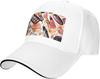 Makeup Cosmetic Pattern Baseball Cap Adjustable Polyester Print Casual Summer Dad Hat