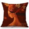Modern Art Abstract Elegant Lady Hand Writting Sketch Cotton Linen Sofa Throw Pillow Case Nordic Lovely Girl Chair Cushion Cover