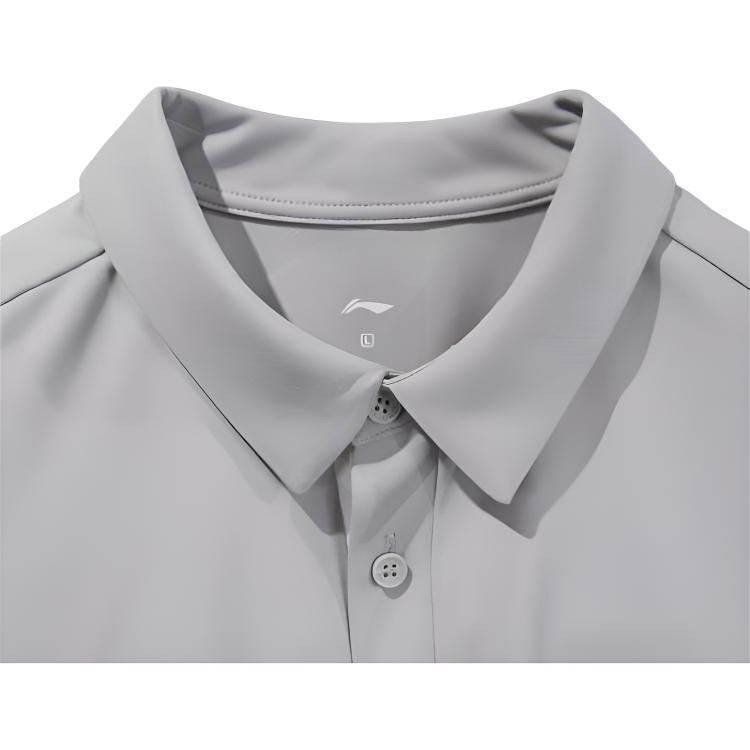 Li Ning Serie Estilo de Vida Deportivo Camiseta Polo de Moda Verano para Hombre Tops APLV029-14