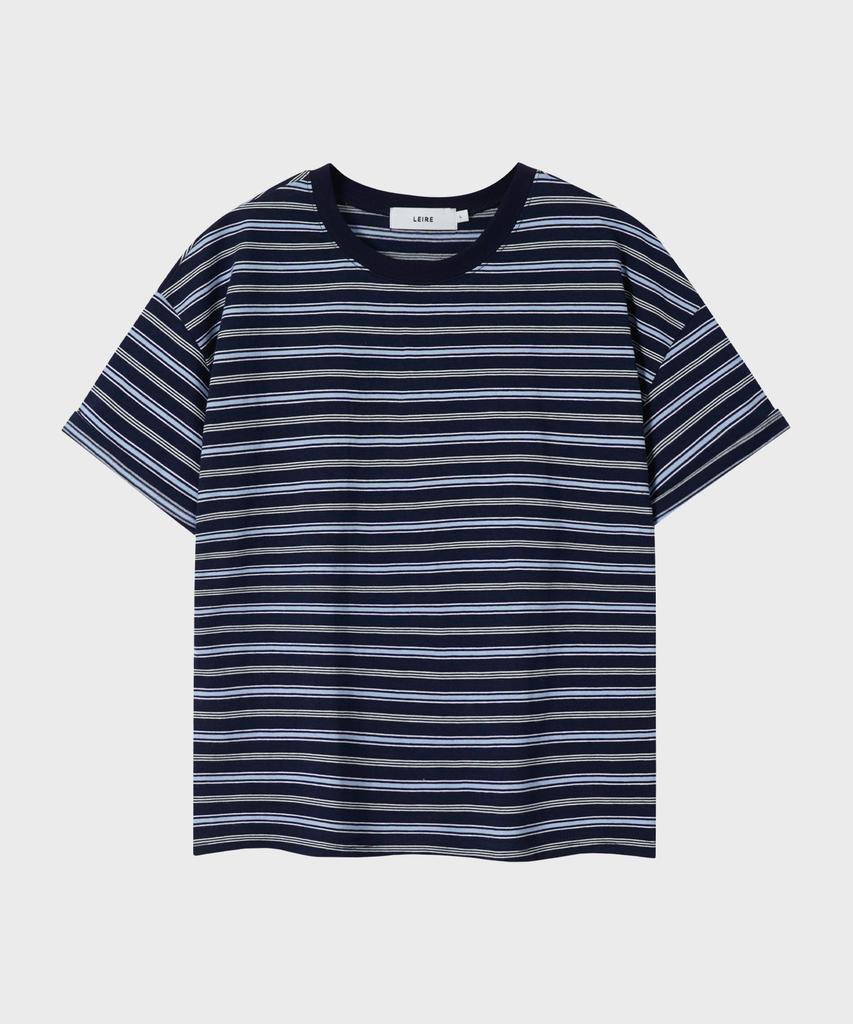 LEIRE Essential Striped Crop T-Shirt (7 Colors) (Type A)