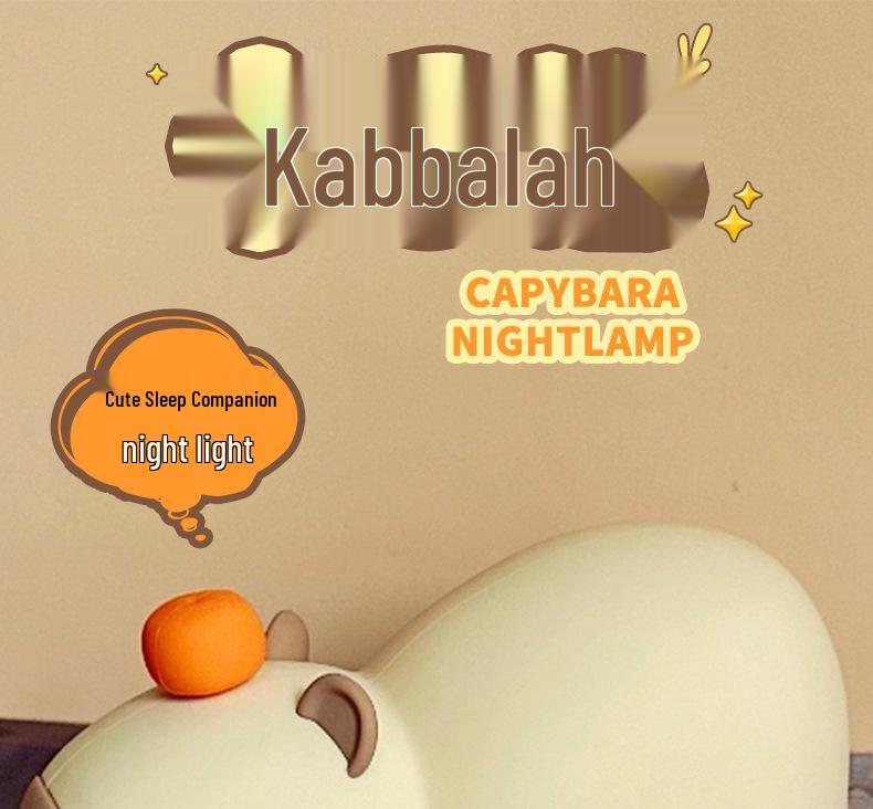 Capybara Silicone Night Light: Color-Changing Bedside Lamp & Sleep Companion
