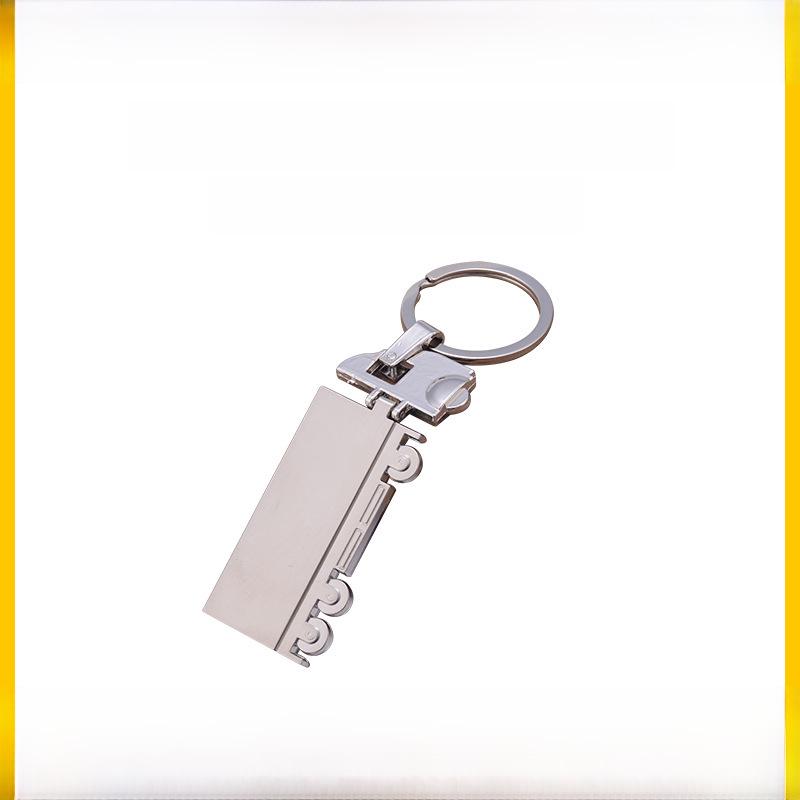 Customizable Metal Truck Keychain - Engrave Logo for Promotional Gifts