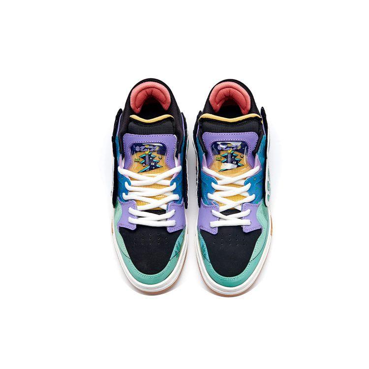 Li Ning Steven Harrington X  Pro Fabric Synthetic Leather Durable Breathable Low-Top Skate Shoes Multicolor Men Skate Shoes AECR053-1