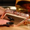 Capa para iphone 7 cobra diamante strass moldura 7 plus 5 5s se 6 6s capa traseira de metal