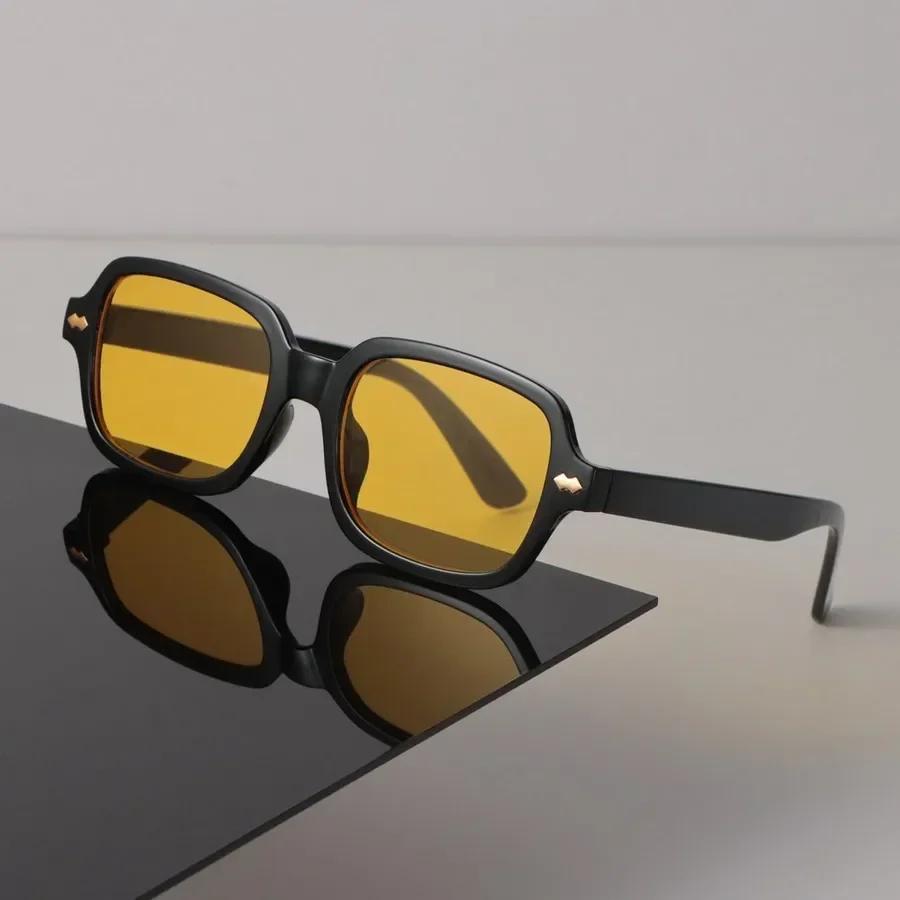 Fashion Women Sunglasses Men Square Vintage Big Frame Sun Glasses Stylish Mirror Black Retro Oculos
