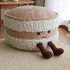 Bodenkissen Rund Gefüllter Pouf Hocker für Wohnzimmer Teekultur Schlafzimmer