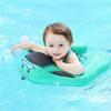Mambobaby Infant Inflatable-Free Tummy Time Swim Ring with Sun Canopy – Crawl & Lie Down Support
