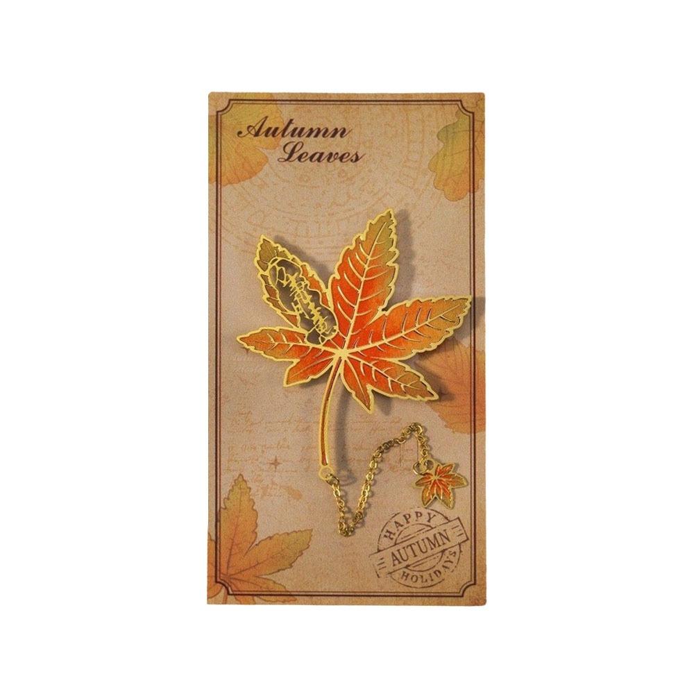 Apricot Leaf Oak Leaf Bookmark Maple Leaf Pagination Mark Creative Book Marking Reading Accessory