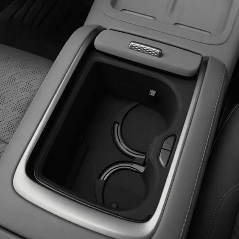 Car Decoration  Center console cup holder mat For ZEEKR 7X 2024-2026 Black White Grey Car Upgrade Modify A Car