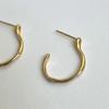 Eveningbell [silver925] Flowing Earrings (gold)