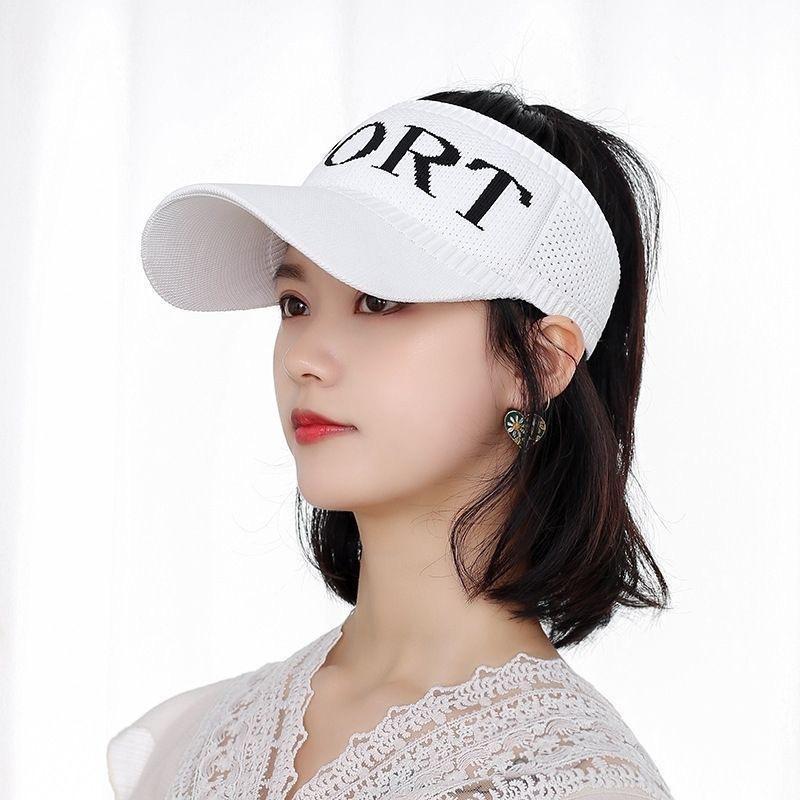 Sunscreen hat summer female sunshade UV protection empty top vinyl shell hat large brim sunshade face outdoor cycling hat