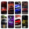 Blue Red Car Clear Case For Apple iPhone 13 11 14 12 Pro 7 8 Plus XR X XS Max 6 6S 13Pro Silicone Phone Cover