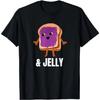 Grappig Jelly Toast T-shirt - Schattig Cartoon Voedsel Koppel Matching Grafisch T-shirt, Uniek PB&J Liefhebber Cadeau voor Mannen Vrouwen, Beste Vriend Top