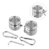 1 Set Flags Pole Clip Mounting Rings With Clip Flagspole Fittings Rotating Flagspole Rings Flagpole Swivel Buckle Accessories