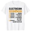 Divertente T-shirt da Elettricista Girocollo Manica Corta Casual Elegante Abbigliamento Come un Elettricista Regalo Chic Sia per Uomini che per Donne