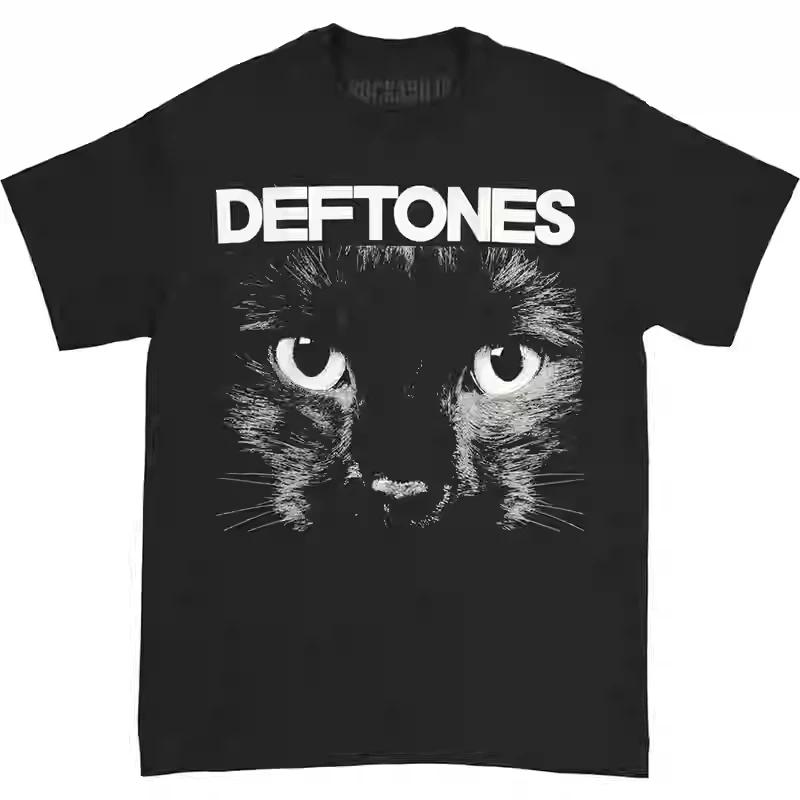 2025 Deftones Baumwolle Sänger Band T-Shirt Herren Damen Hip Hop Rock T-Shirt Mode Kurzarm T-Shirt Sommer Übergroße T-Shirts Tops