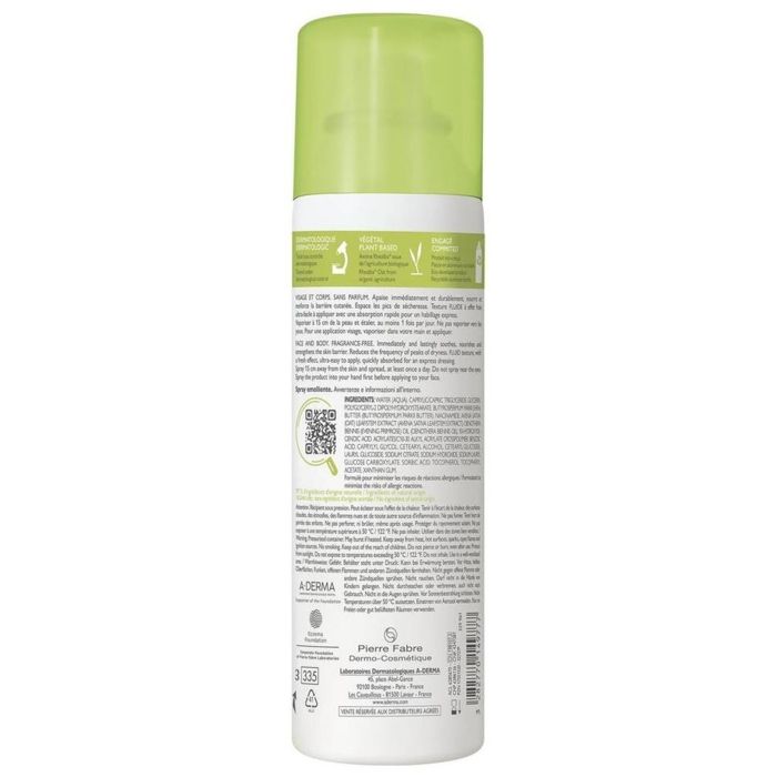 A-Derma Exomega Control Spray Émollient Anti-Grattage 200ml