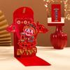 Blessing Words 3D Creative Red Envelopes Spring Festival New Year Money Bag  Lady Girls Women