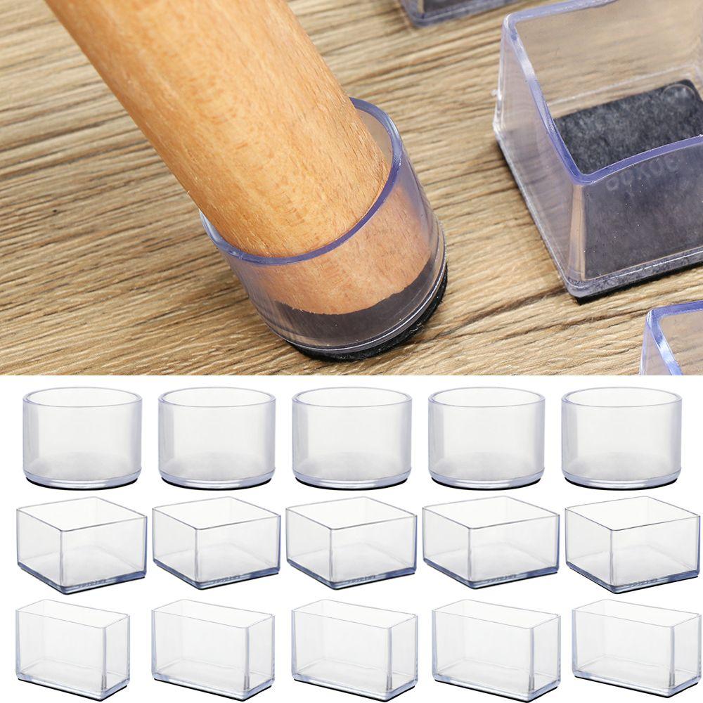 Cups Round Bottom Floor Protectors Silicone Pads Chair Leg Caps Non-Slip Covers Furniture Feet