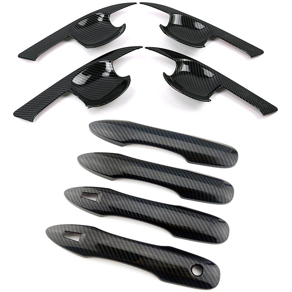 Per Toyota Corolla 2022 Fibra di Carbonio Stampato Esterno Maniglia Porta Laterale Copertura Modanatura Cromata Cornice Guarnizione Ciotola Porta