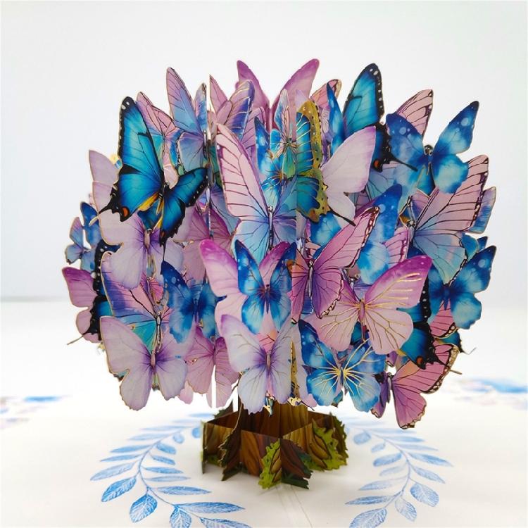 Beautiful Handcrafted 3D Popup Card Feature Elegant Butterfly Design On Premium Paper Birthday Greeting Card