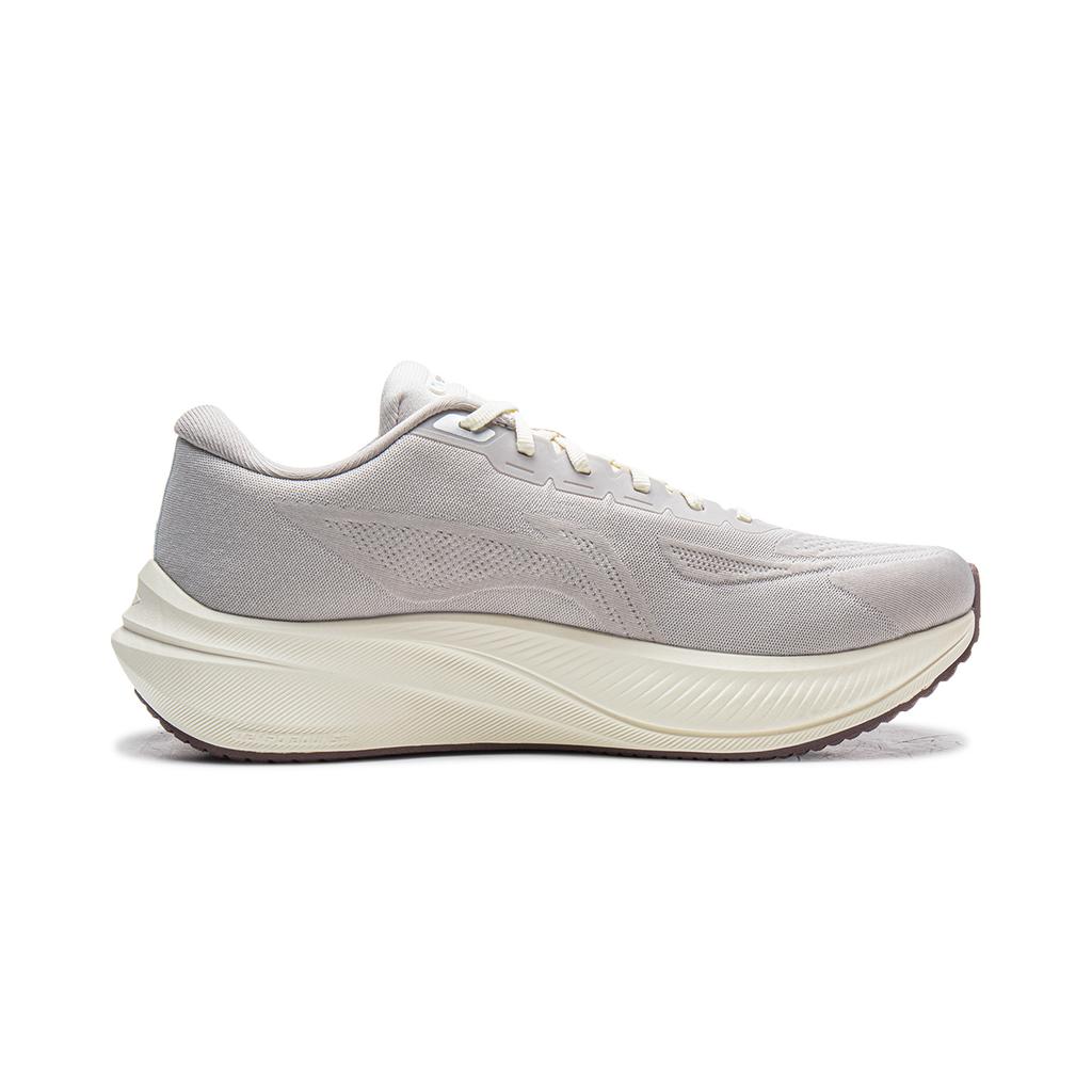 Chaussures de course basses Li Ning Yueying 5 Amorti, Résistantes à l'usure Homme Blanc Gris ARHW003-15