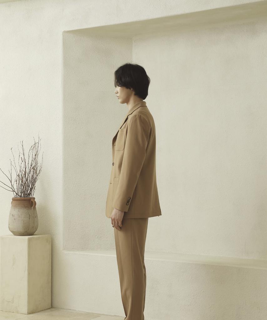 Fillchic 3-Button Single-Breasted Jacket (Beige)