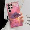 Pink Series Design Glass Phone Case Suitable for Samsung Galaxy S26 S25 S24 S23 S22 S20 FE/Ultra/Plus Shockproof Back Cover