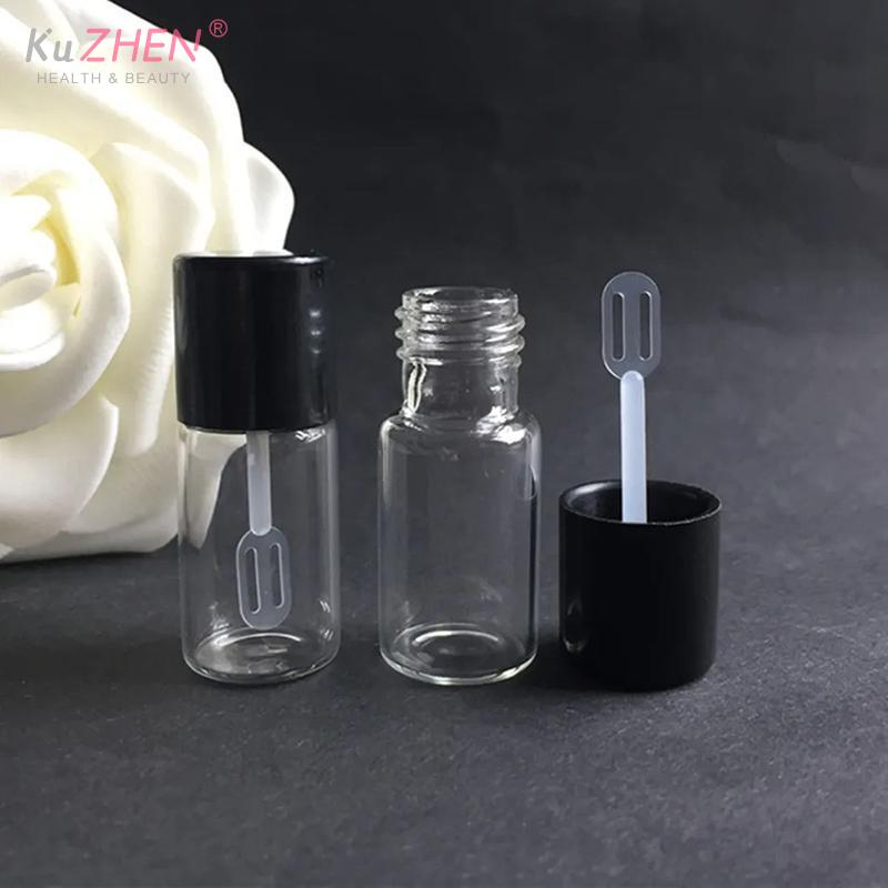 5/10PCS Mini Refillable Bottles Liquid Foundation 4ml Subpackage Travel Empty Bottle Mini Digging Spoon Glass Cosmetics Tools