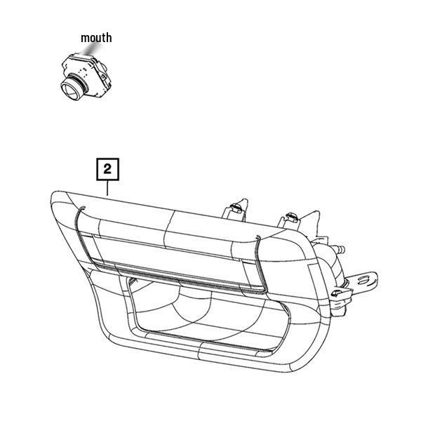 Rear View Camera 68643790AC for Jeep Wrangler