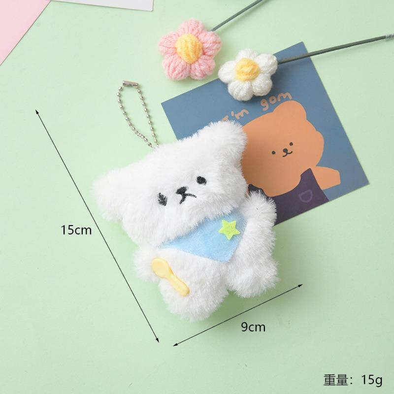 Niedliche Plüsch Schlüsselanhänger Puppen Tiere Anhänger Schlüsselring für Damen Mädchen Cartoon Plüschtiere Puppe Schultasche Rucksack Anhänger Schlüsselanhänger Geschenk