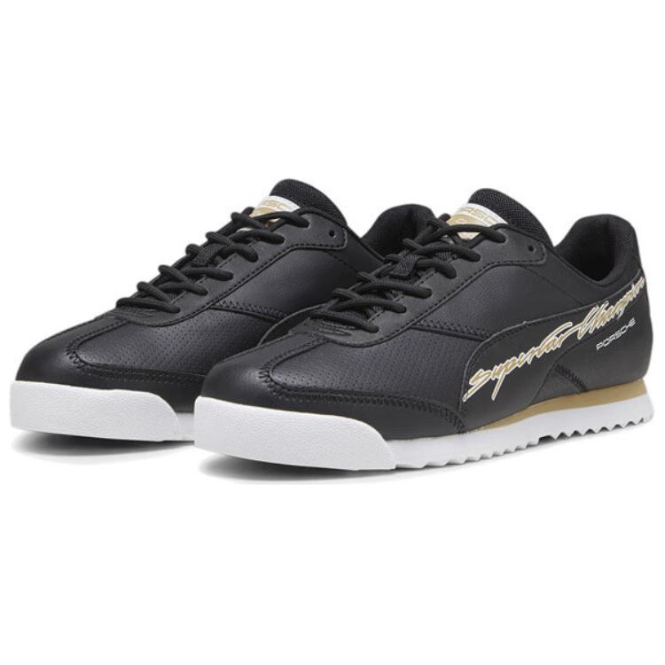 Puma Baskets Porsche Design Roma Unisexes Noir Blanc Or 307730-01