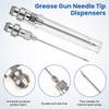 5/7Pcs Grease Gun Needle Accessory Set Dispenser Rubber Coupler Adapter Injector Detachable Nozzles For Narrow Tight Spaces