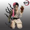 15cm Demon Slayer Akaza Hakuji Anime Action Figure Model Desktop Ornament Toy Collectible Figurine Stock PVC In Poseable Articulated Scale Detailed