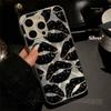 Sexy Lip Print Is Suitable for iPhone17promaxIMD Feather Yarn Mobile Phone Case Apple 16 Advanced Sense 14/15 Generation