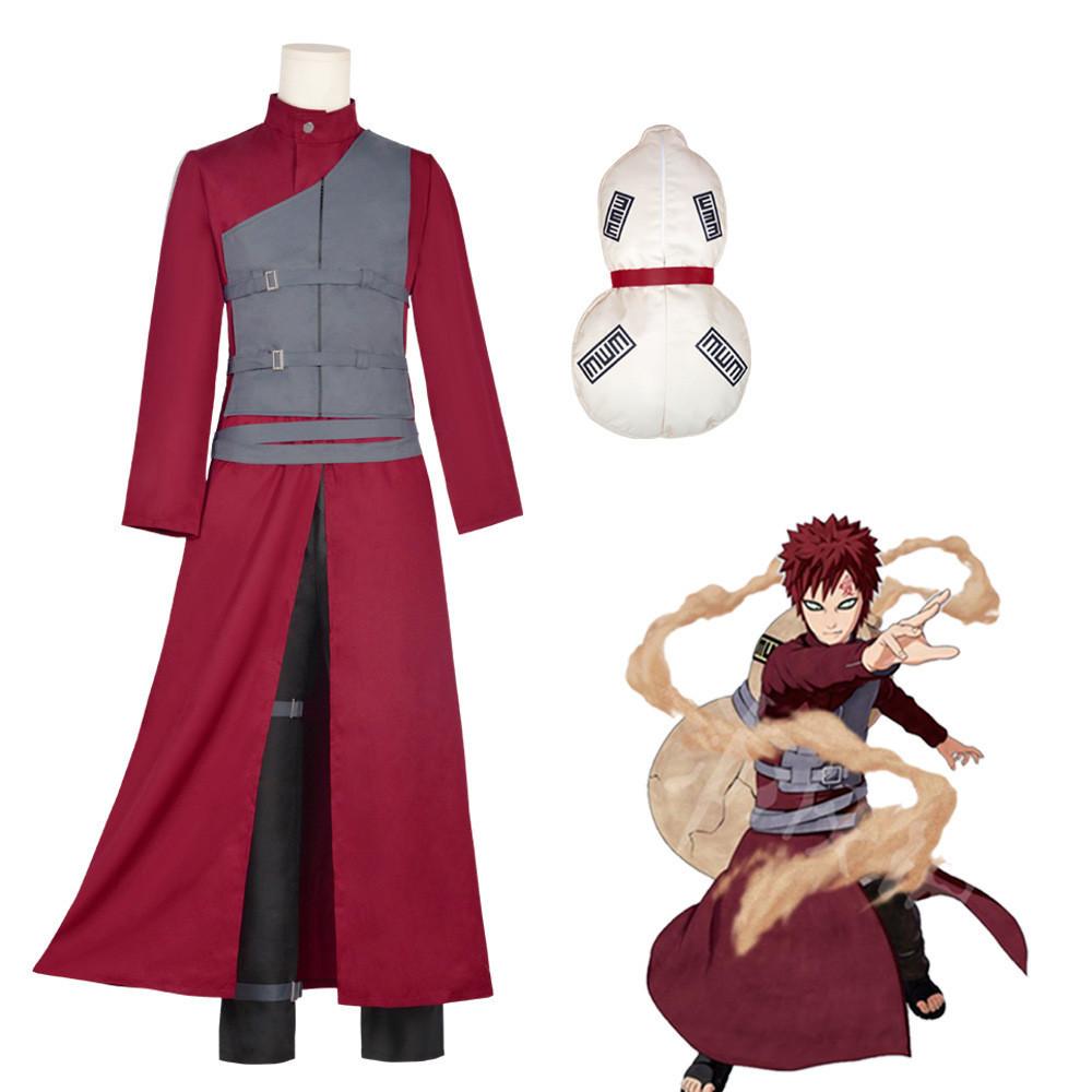 Ninja Sand Ninja Feuer Schatten Gaara Cosplay Kostüm Halloween Anime Gaara Cosplay Outfit Auf Lager