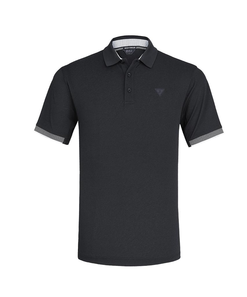 2ELA Coolstival Men'S Pk Collared Short Sleeve T-Shirt 5 Colors (Type B)