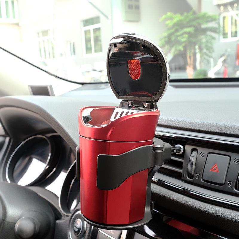 Porte-gobelet et plateau multifonction pour grille d'aération de voiture avec limiteur