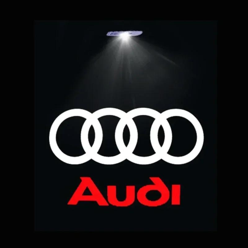 Led Car Door logo Welcome Light For Audi Sprot A4 B5 B6 B7 B8 B9 A1 A3 8V 8P 8L A6 C5 C6 C7 A5 A7 A8 Q3 Q5 Q7 TT S3 S6 Quattro