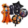Anime Son Goku Kids Birthday Decoration Dragons Ball Number Balloons Collection Boy Girl Party Favor Cartoon Baby Shower Birthday Decor