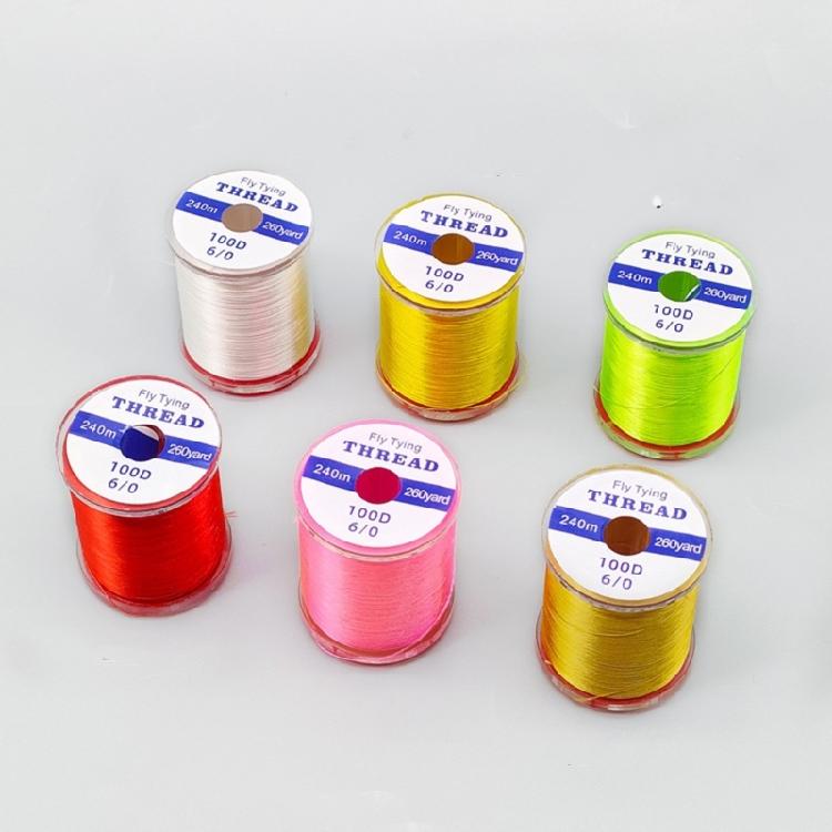 Fly Fishing Thread 240M Length Strong Tension Fishing Line Fly Fishing Lure Making Supply for Professional Anglers