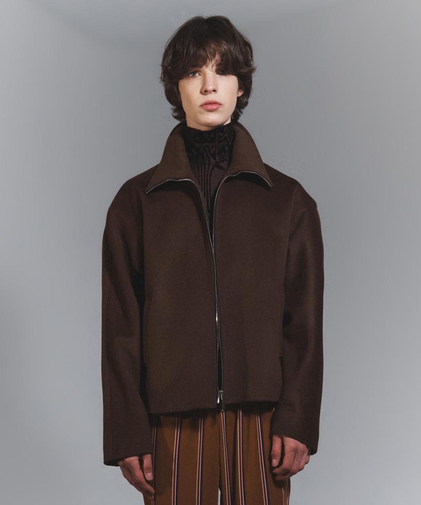 Night Flow Essential Classic Wool Jacket (Brown)