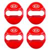 4Pcs 3 Type For Kia Rio Ceed Sportage Cerato Soul Car Door Lock Cover Sticker Metal Emblem Decal Auto Door Styling
