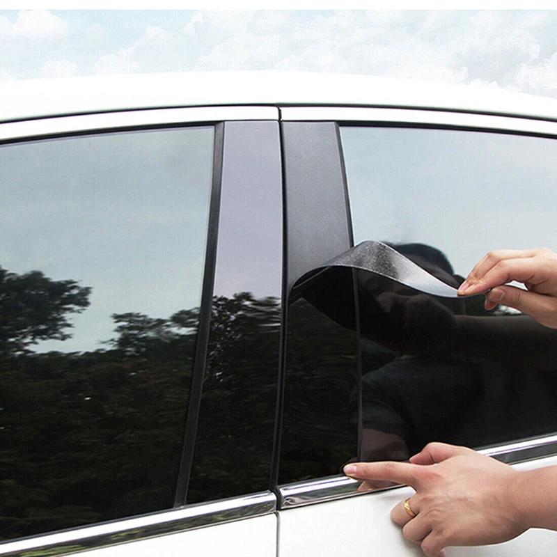 Car 6pcsset Pillar Posts Door Window Exterior Trim Cover Stickers For Bmw 5 Series F10f11f07 20102016