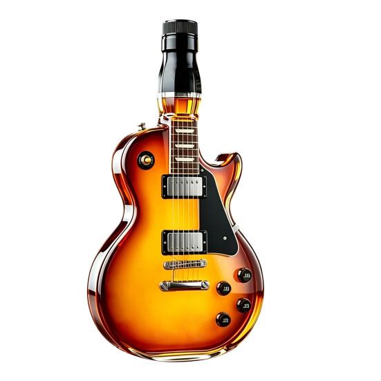 Guitar Shaped Wine Bottle Shape Bottle, Large Capacity Decanter, Screw Cap Borosilicate Decorative Barware Glass Beer for Storage And